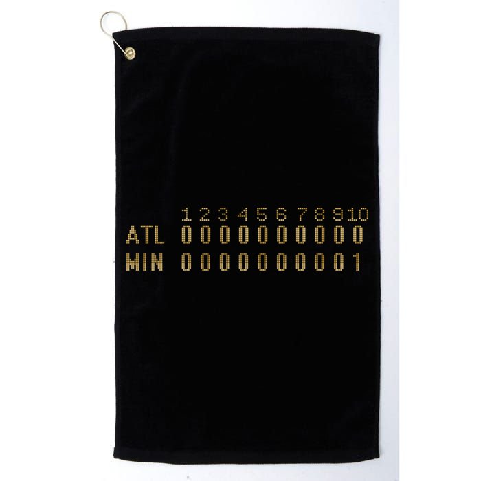 1991 Minnesota Baseball Game 7 Scoreboard Golf Towel