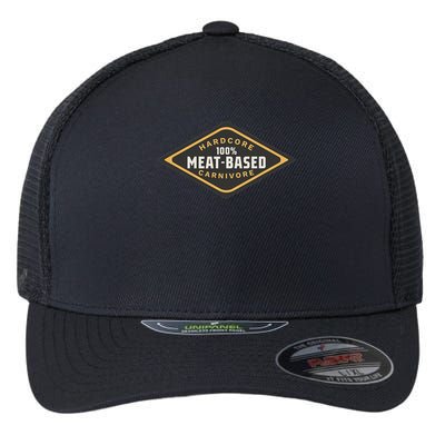 100 Meat Based Hardcore Carnivore Flexfit Unipanel Trucker Cap