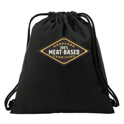 100 Meat Based Hardcore Carnivore Drawstring Bag