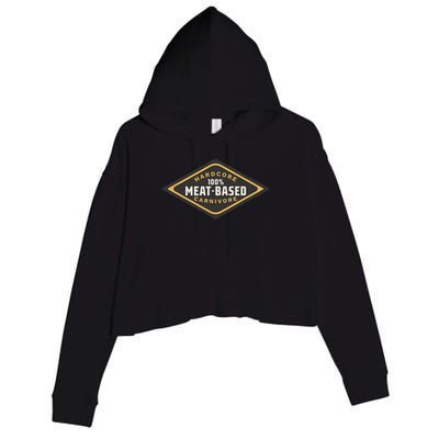 100 Meat Based Hardcore Carnivore Crop Fleece Hoodie