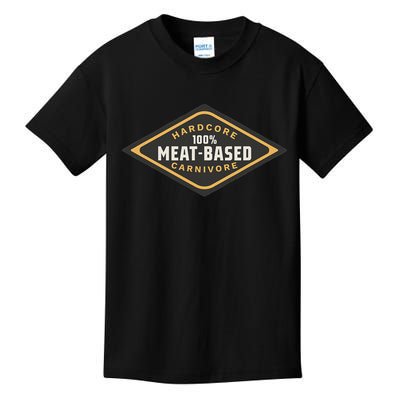 100 Meat Based Hardcore Carnivore Kids T-Shirt