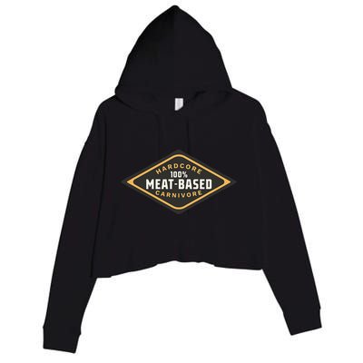 100 Meat Based Hardcore Carnivore Crop Fleece Hoodie