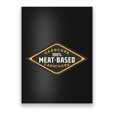 100 Meat Based Hardcore Carnivore Poster