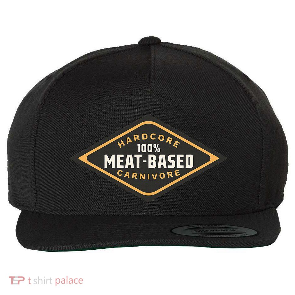 100 Meat Based Hardcore Carnivore Wool Snapback Cap