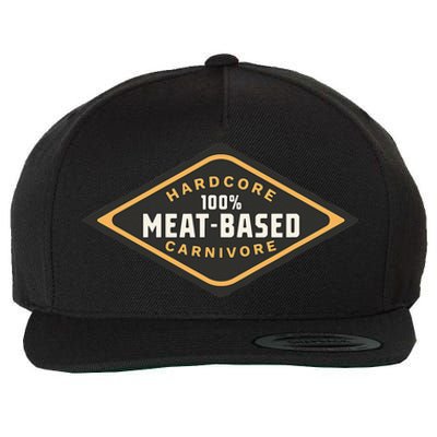 100 Meat Based Hardcore Carnivore Wool Snapback Cap