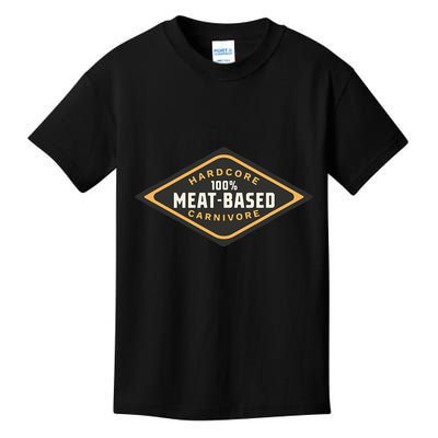 100 Meat Based Hardcore Carnivore Kids T-Shirt