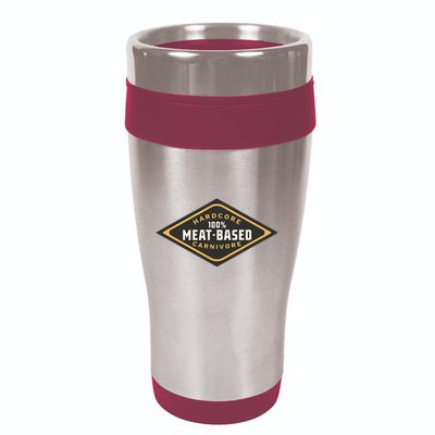 100 Meat Based Hardcore Carnivore 16oz Travel Tumbler
