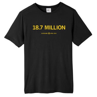 18.7 Million Cleveland April 2024 Tall Fusion ChromaSoft Performance T-Shirt