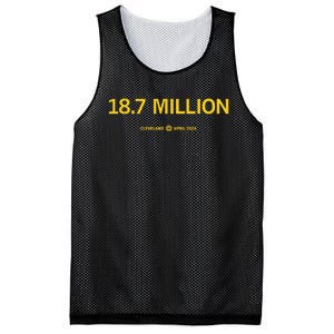 18.7 Million Cleveland April 2024 Mesh Reversible Basketball Jersey Tank