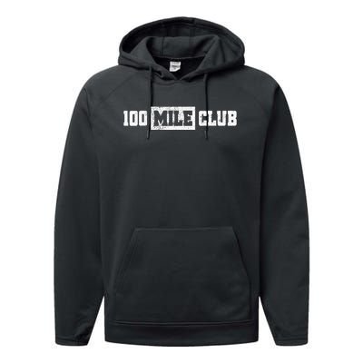 100 Mile Club Run Adventure Fell Ultra Run Trail Running Performance Fleece Hoodie