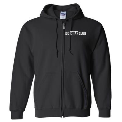 100 Mile Club Run Adventure Fell Ultra Run Trail Running Full Zip Hoodie