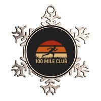 100 Mile Club Ultra Running Ultra Marathon Runner Metallic Star Ornament