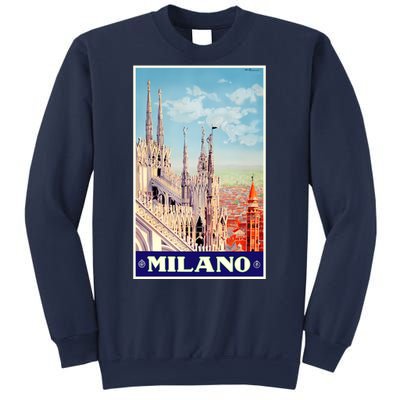 1930 Milan Cathedral Italy Travel Poster Sweatshirt