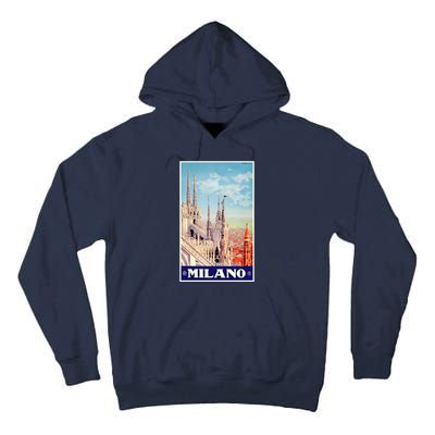 1930 Milan Cathedral Italy Travel Poster Tall Hoodie