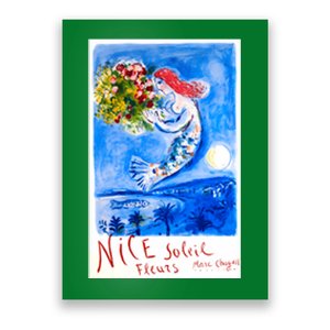 1962 Marc Chagall Nice Soleil Fleurs France Travel Poster (1) Poster