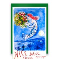 1962 Marc Chagall Nice Soleil Fleurs France Travel Poster (1) Poster