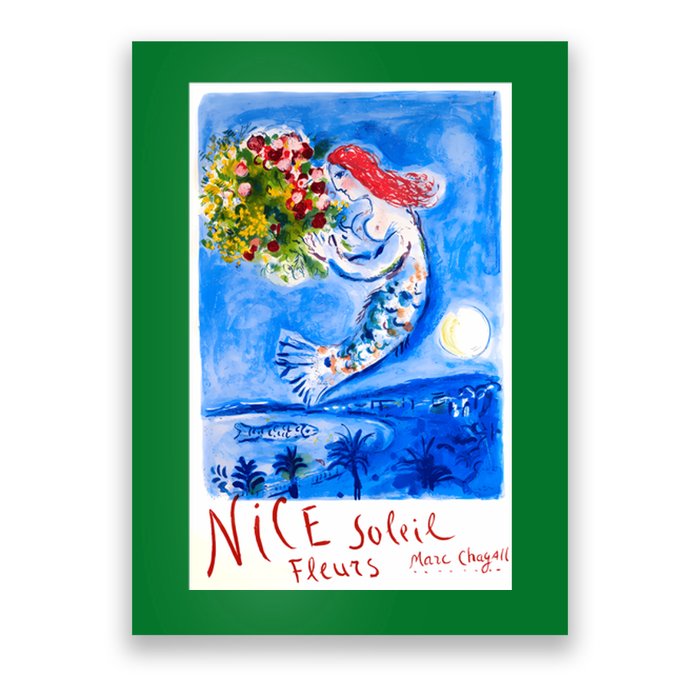 1962 Marc Chagall Nice Soleil Fleurs France Travel Poster (1) Poster