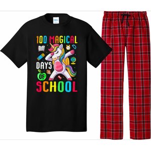 100 Magical Days Of School 100th Day Unicorn Teacher Pajama Set