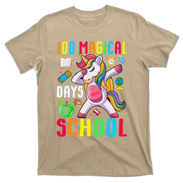 100 Magical Days Of School 100th Day Unicorn Teacher T-Shirt