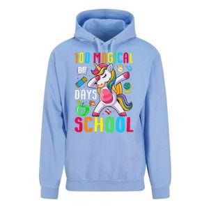 100 Magical Days Of School 100th Day Unicorn Teacher Unisex Surf Hoodie