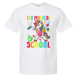 100 Magical Days Of School 100th Day Unicorn Teacher Garment-Dyed Heavyweight T-Shirt