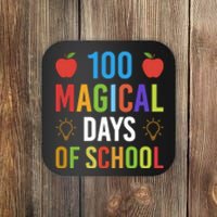 100 Magical Days Of School Gift Teacher Student Coaster