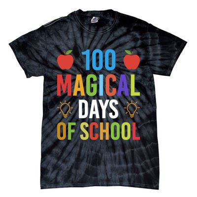 100 Magical Days Of School Gift Teacher Student Tie-Dye T-Shirt