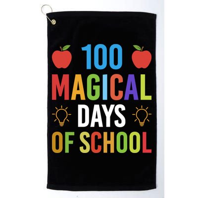 100 Magical Days Of School Gift Teacher Student Golf Towel