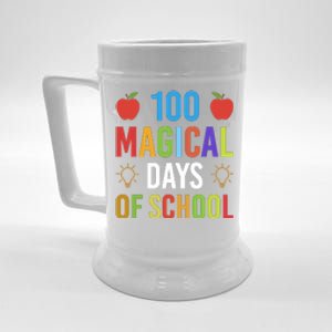 100 Magical Days Of School Gift Teacher Student Beer Stein