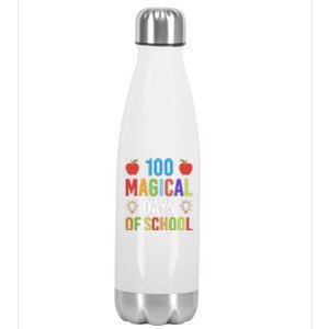 100 Magical Days Of School Gift Teacher Student Stainless Steel Insulated Water Bottle