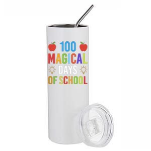 100 Magical Days Of School Gift Teacher Student Stainless Steel Tumbler