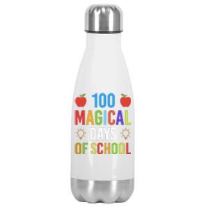 100 Magical Days Of School Gift Teacher Student Stainless Steel Insulated Water Bottle