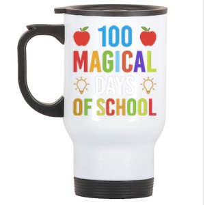 100 Magical Days Of School Gift Teacher Student Stainless Steel Travel Mug