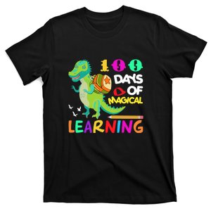 100 Magical Days Of Learning Dinosaur 100th Day School Gift T-Shirt