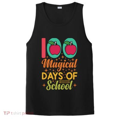 100 Magical Days Of School Apple Gift Teacher Student PosiCharge Competitor Tank