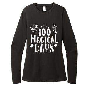 100 Magical Days Of Kindergarten Teacher 100 Day Of School Gift Womens CVC Long Sleeve Shirt