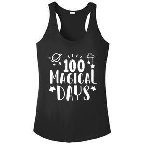 100 Magical Days Of Kindergarten Teacher 100 Day Of School Gift Ladies PosiCharge Competitor Racerback Tank