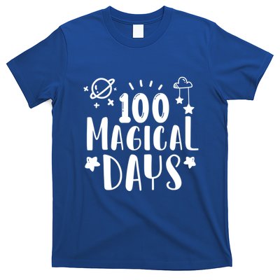 100 Magical Days Of Kindergarten Teacher 100 Day Of School Gift T-Shirt
