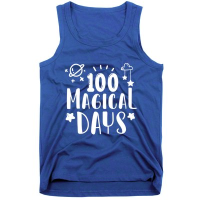 100 Magical Days Of Kindergarten Teacher 100 Day Of School Gift Tank Top