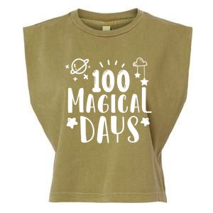 100 Magical Days Of Kindergarten Teacher 100 Day Of School Gift Garment-Dyed Women's Muscle Tee