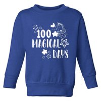 100 Magical Days Of Kindergarten Unicorn Lovers 100 Days Cool Gift Toddler Sweatshirt