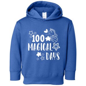 100 Magical Days Of Kindergarten Unicorn Lovers 100 Days Cool Gift Toddler Hoodie