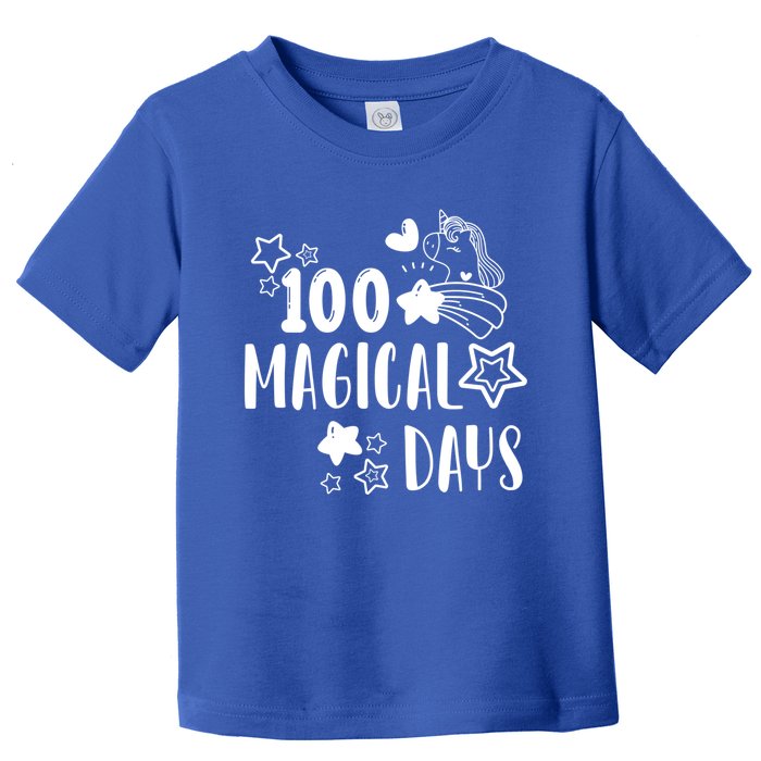 100 Magical Days Of Kindergarten Unicorn Lovers 100 Days Cool Gift Toddler T-Shirt