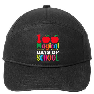 100 Magical Days Of School Apples Pencils 7-Panel Snapback Hat