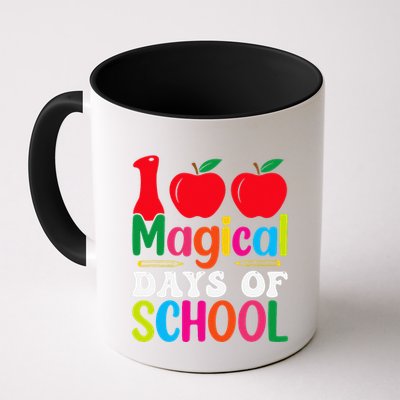 100 Magical Days Of School Apples Pencils Mug