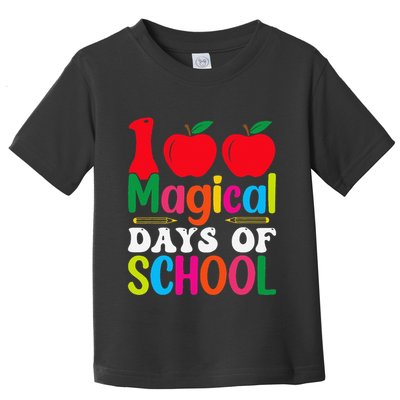 100 Magical Days Of School Apples Pencils Toddler T-Shirt