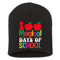 100 Magical Days Of School Apples Pencils Short Acrylic Beanie