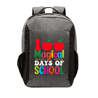 100 Magical Days Of School Apples Pencils Vector Backpack