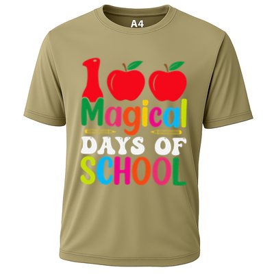 100 Magical Days Of School Apples Pencils Performance Shirt