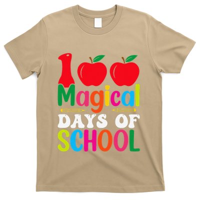 100 Magical Days Of School Apples Pencils T-Shirt